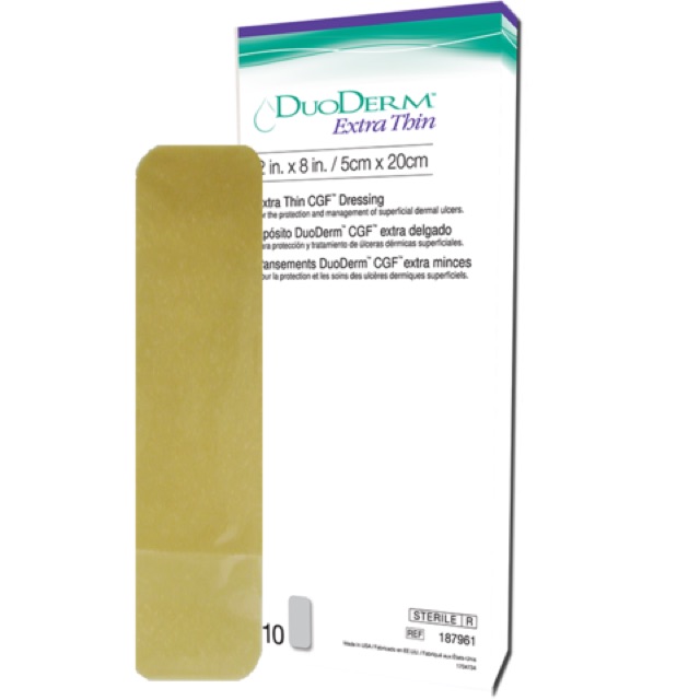Miếng Dán Hút Mụn, mủ, vết bỏng Duoderm Extra Thin ( DÀNH CHO LƯỢNG DỊCH ÍT )