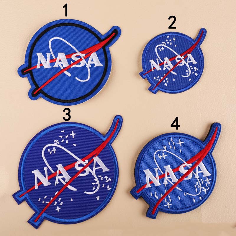 [HCM]Sticker Logo Patch Ủi Quần Áo Hình Logo NASA Vũ Trụ