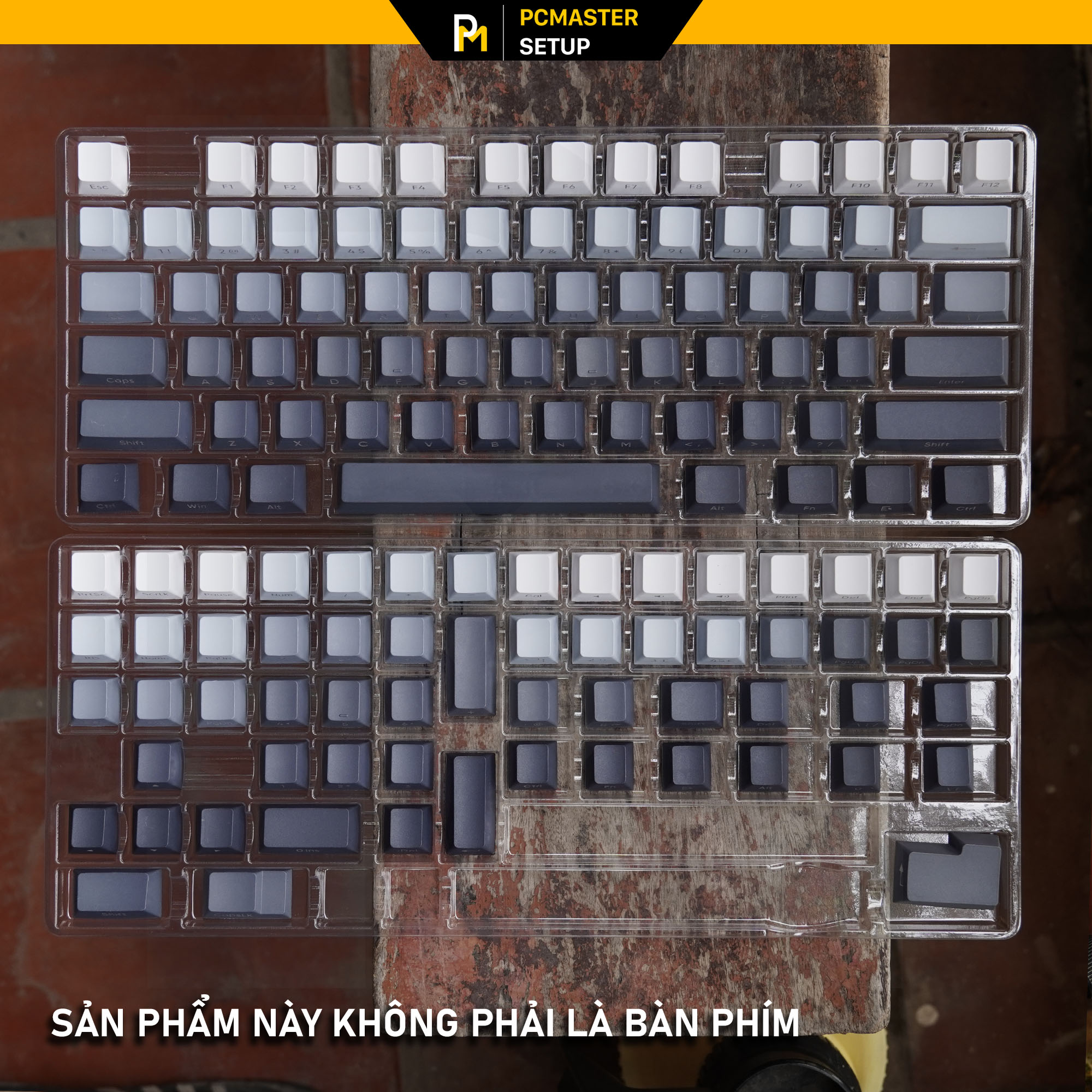 Keycap xuyên led Gradient Side print Cherry Profile  họa tiết double shot cao cấp