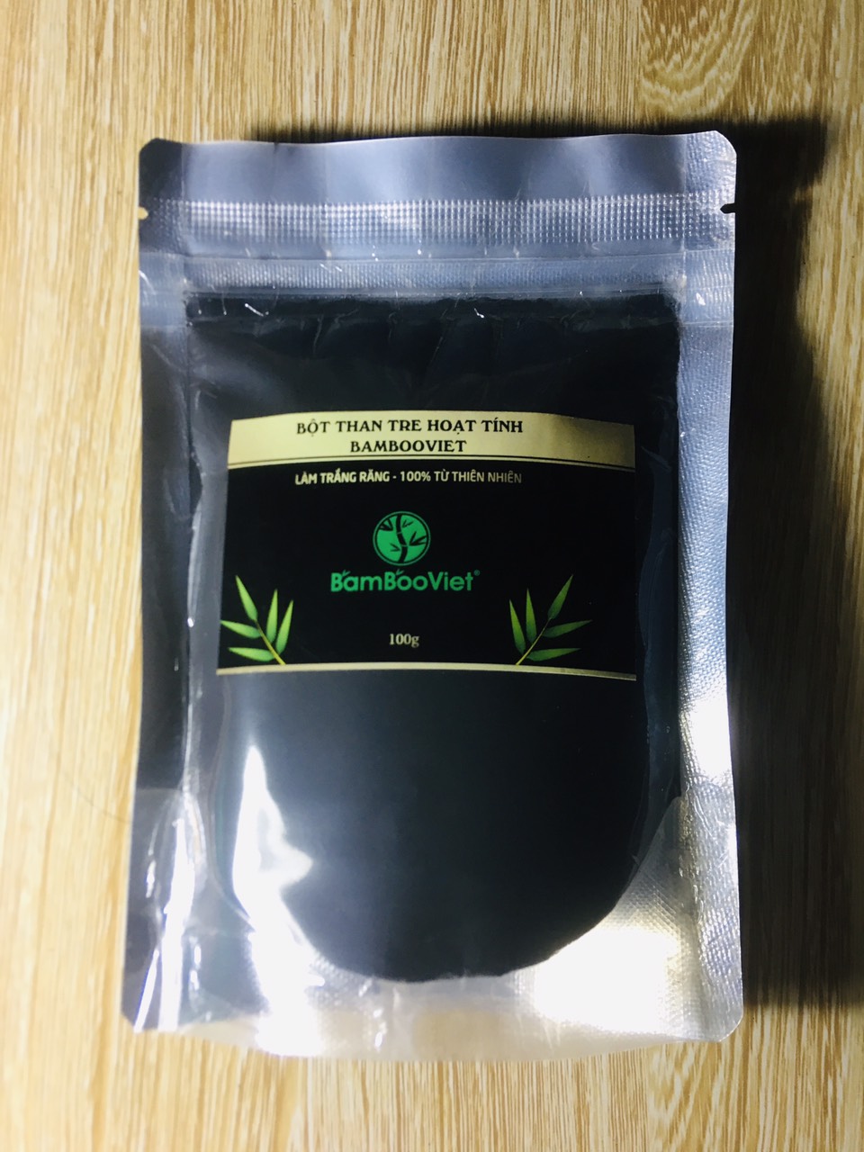 Bột Than Tre Hoạt Tính Trắng Răng (100g)