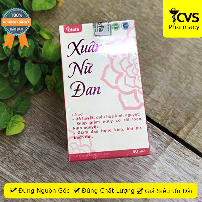 [HCM]Xuân Nữ Đan - Hộp 30 viên uống bổ huyết điều hòa kinh nguyệt - cvspharmacy