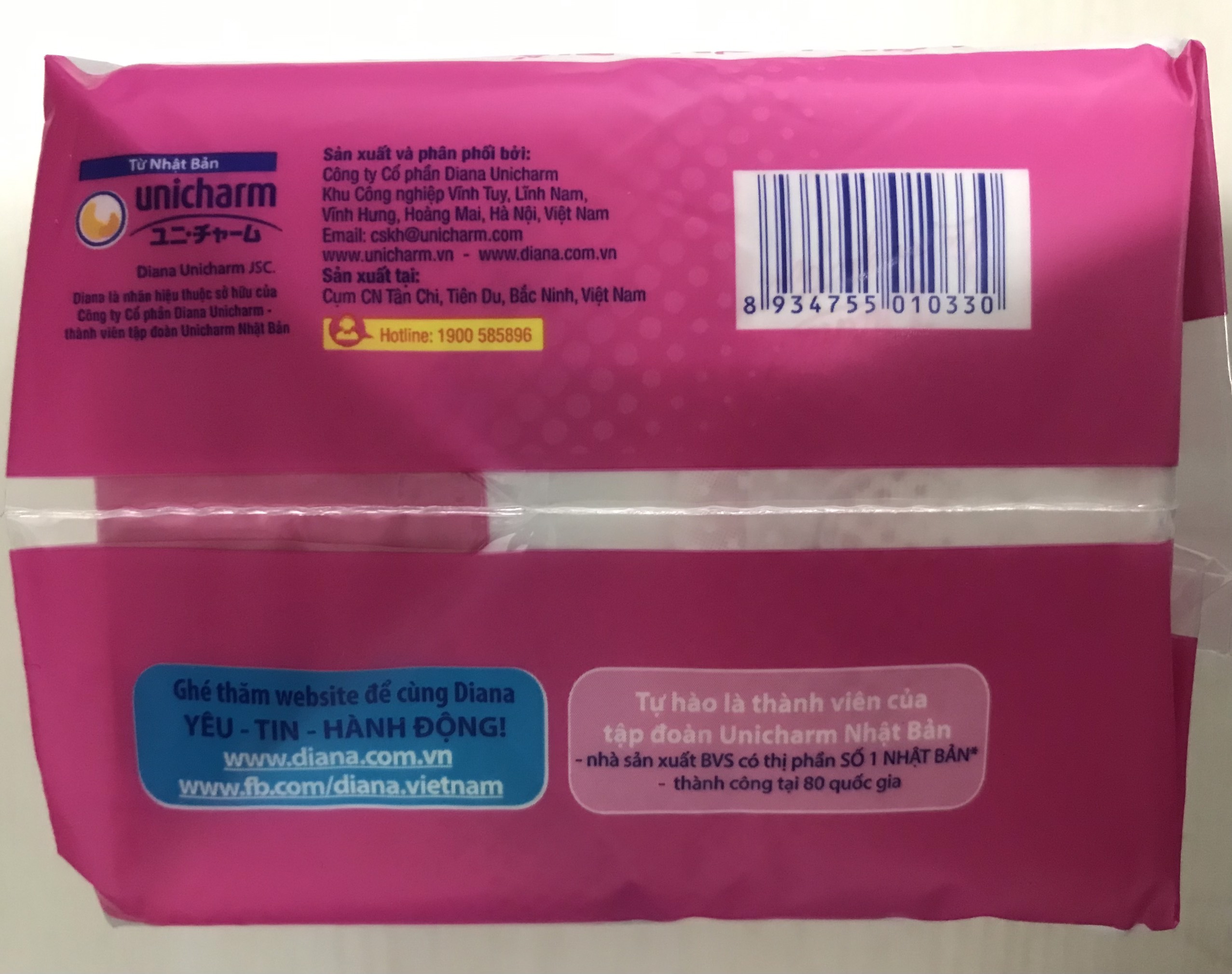 BVS Diana Siêu Thấm Siêu Mỏng Cánh Gói 20 Miếng