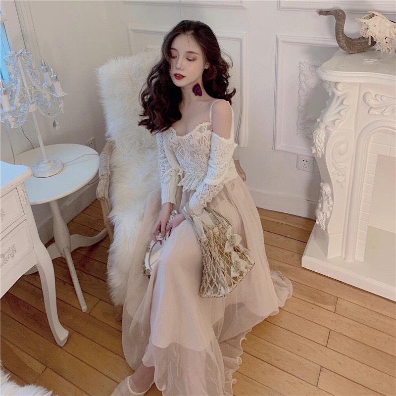 [ Video ảnh thật] VÁY CORSET PHONG CÁCH TIỂU THƯ