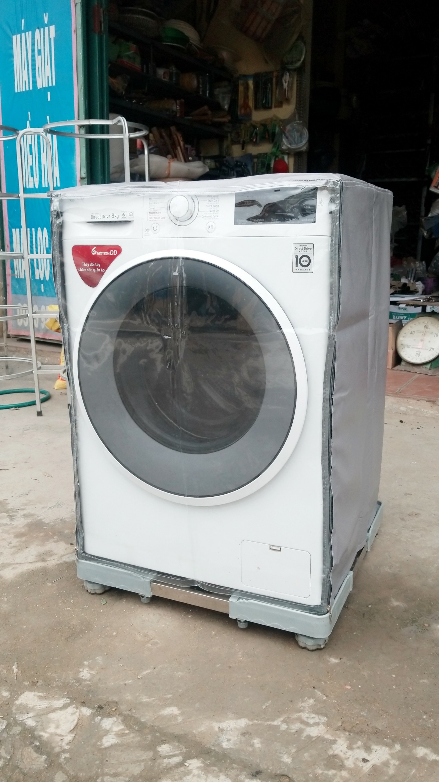 Áo trùm máy giặt cửa ngang