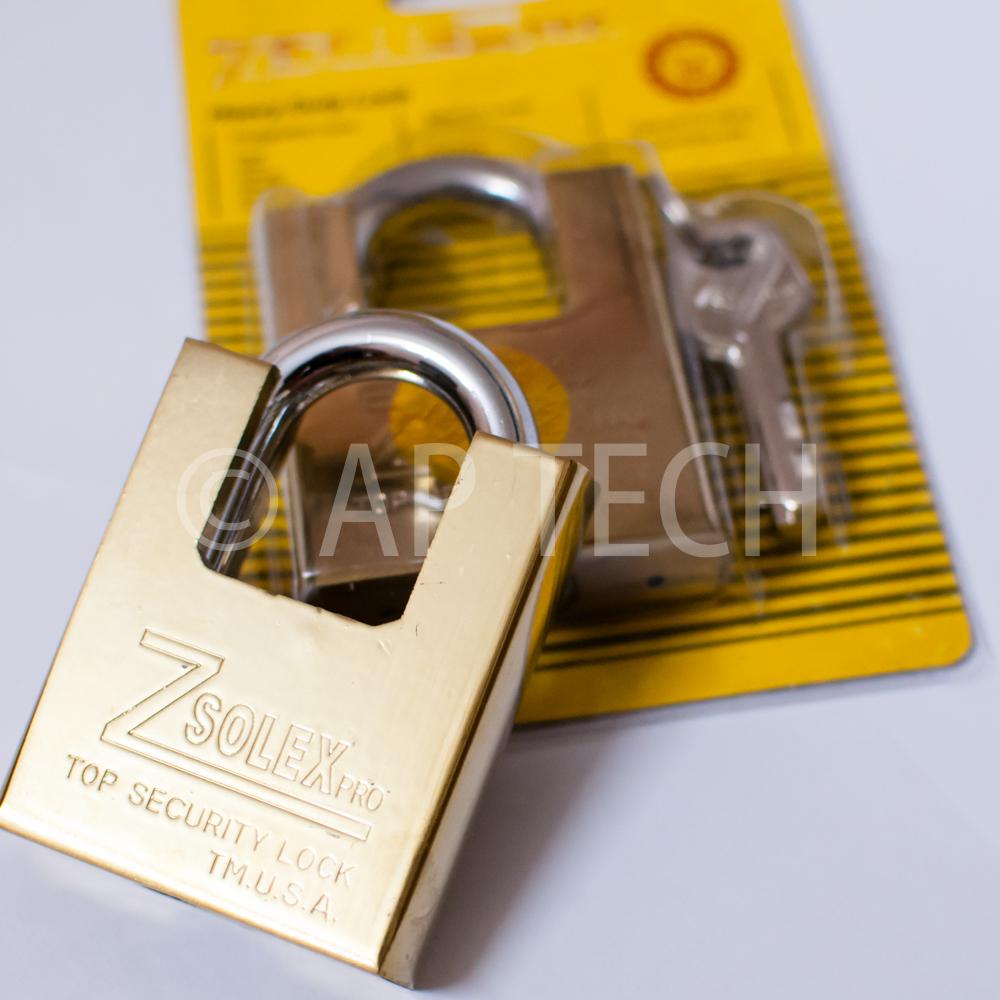 Ổ Khóa Zsolex Chống Cắt Đúc Nguyên Khối USA 60x80mm Loại Lớn Kèm 4 Chìa Khóa