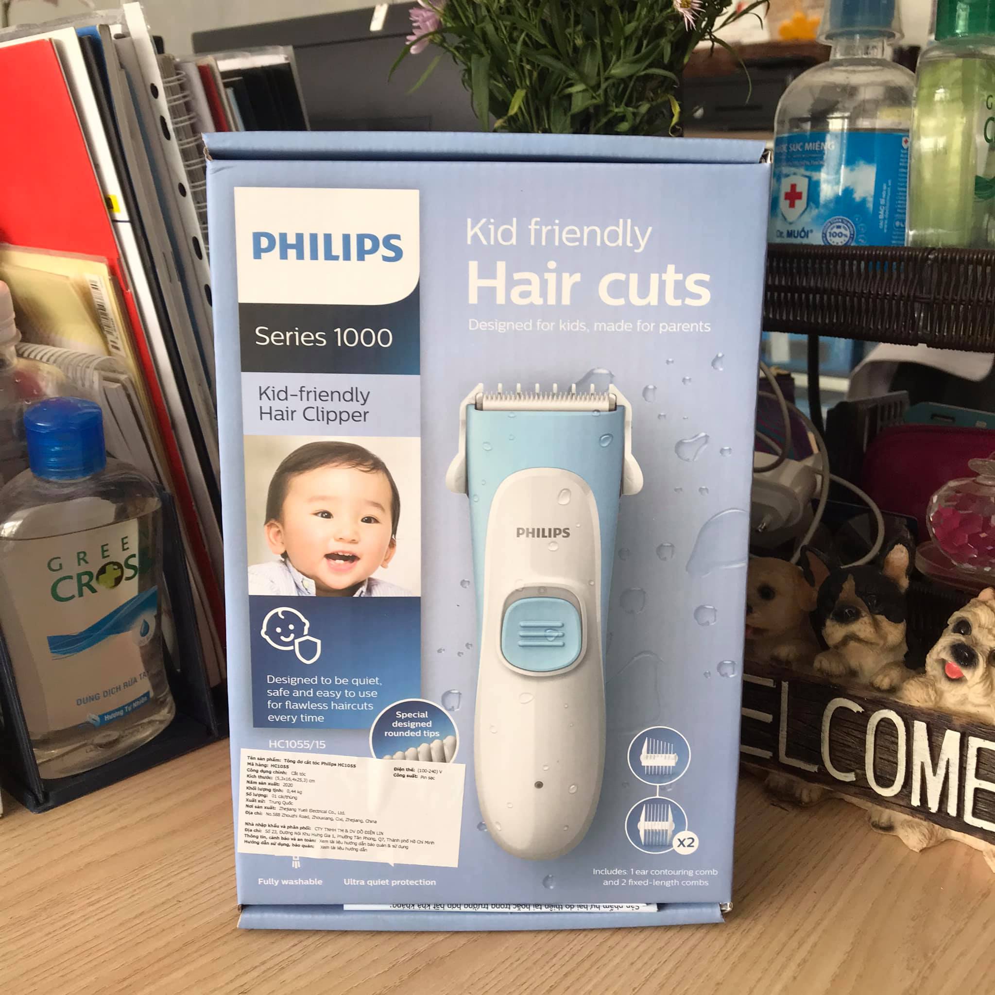 Tông đơ cắt tóc cho bé Philips HC1055 HC1066