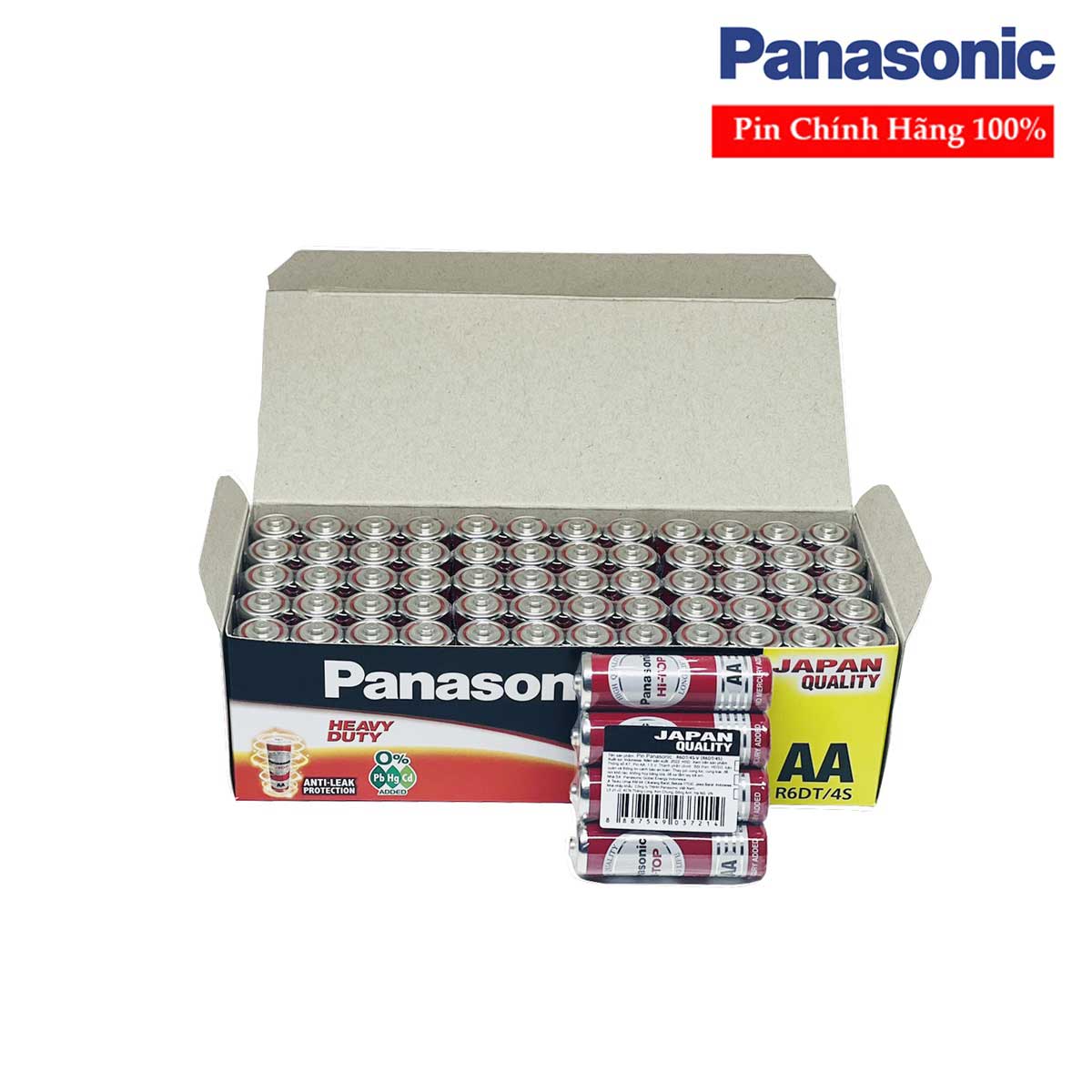 Pin AA Panasonic hitop 1,5V R6DT/4S