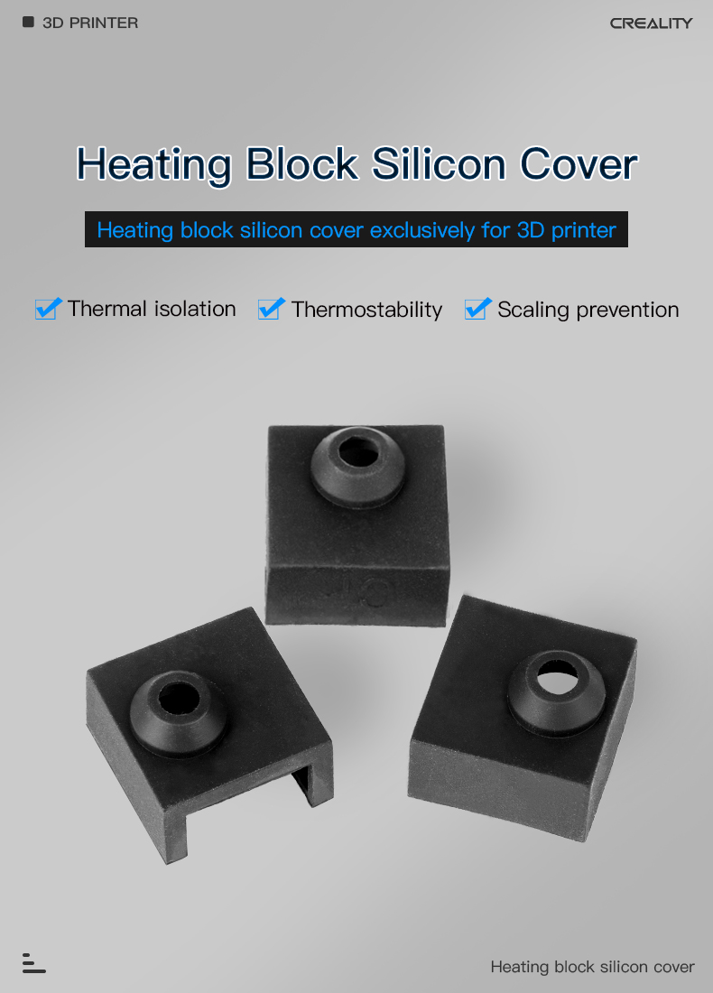 Heating Block Silicon Cover 23*17.5*1.5mm for 3d printers