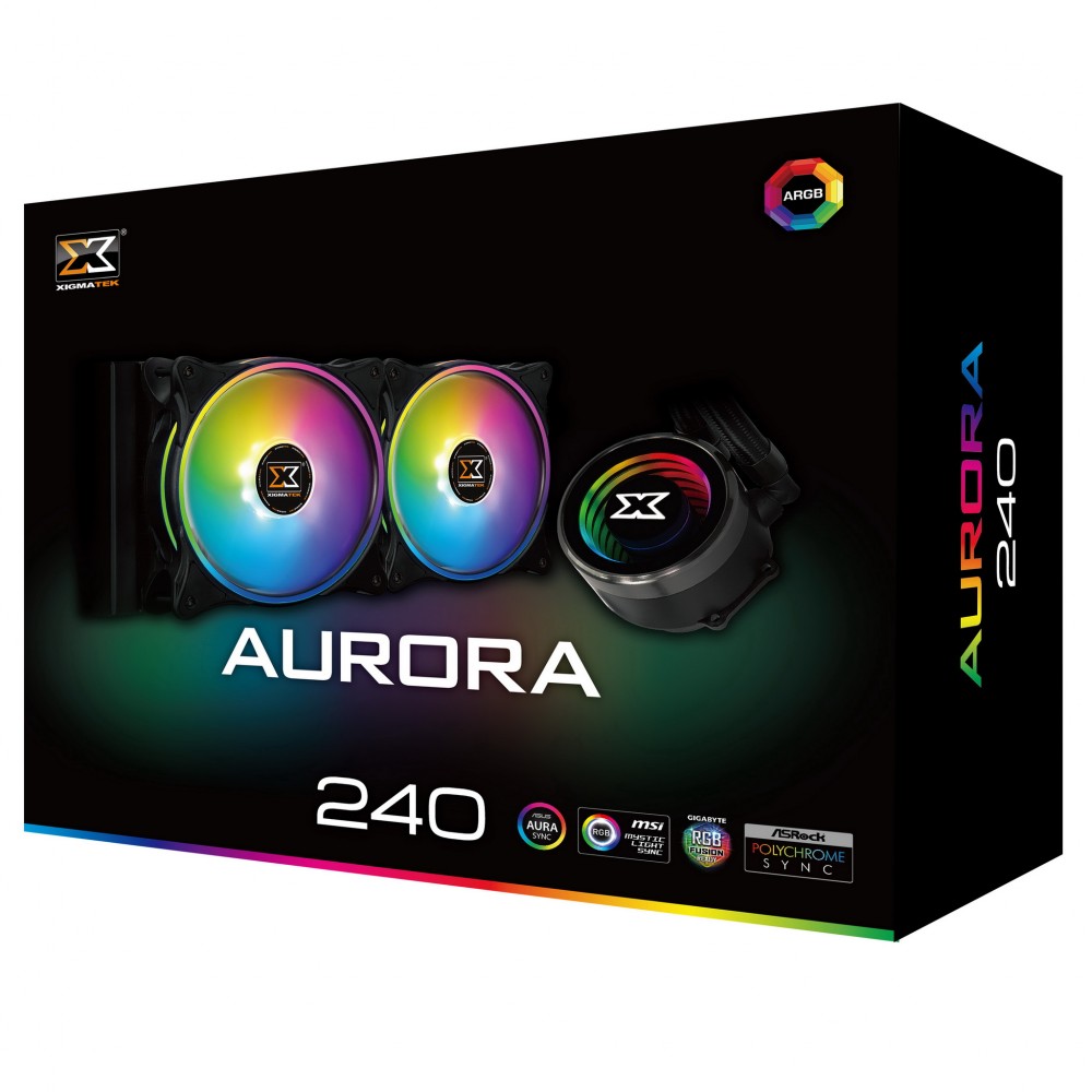 Tản Nhiệt Nước XIGMATEK AURORA 240 (EN42807) - ARGB (Hàng Chính Hãng)