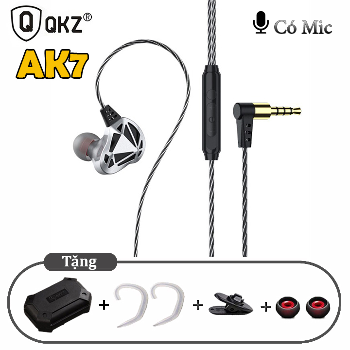 Tai Nghe Nhét Tai Có Dây QKZ AK9 Premium BASS Thế Hệ Mới, Nghe Nhạc, Chơi Game Dùng Cho Cả Điện Thoại, Máy Tính | PKB014
