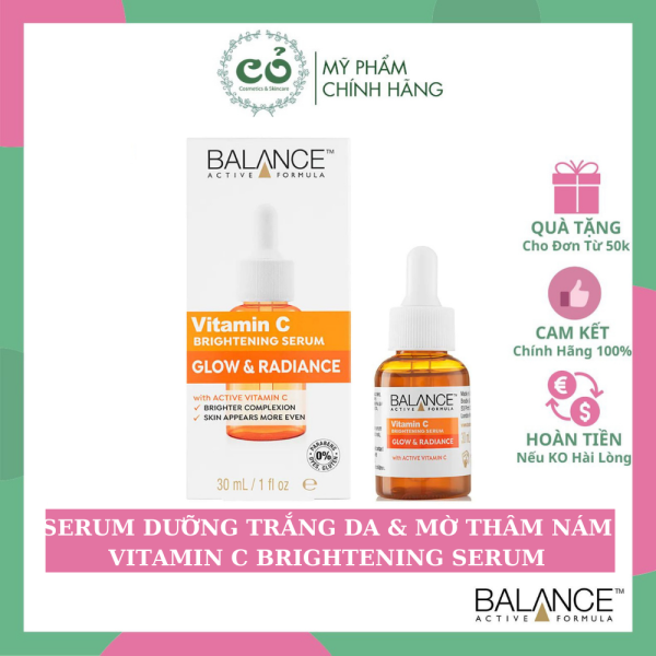 Tinh chất Balance Vitamin C Brightening Serum cam kết sản phẩm đúng mô tả chất lượng đảm bảo an toàn cho người sử dụng