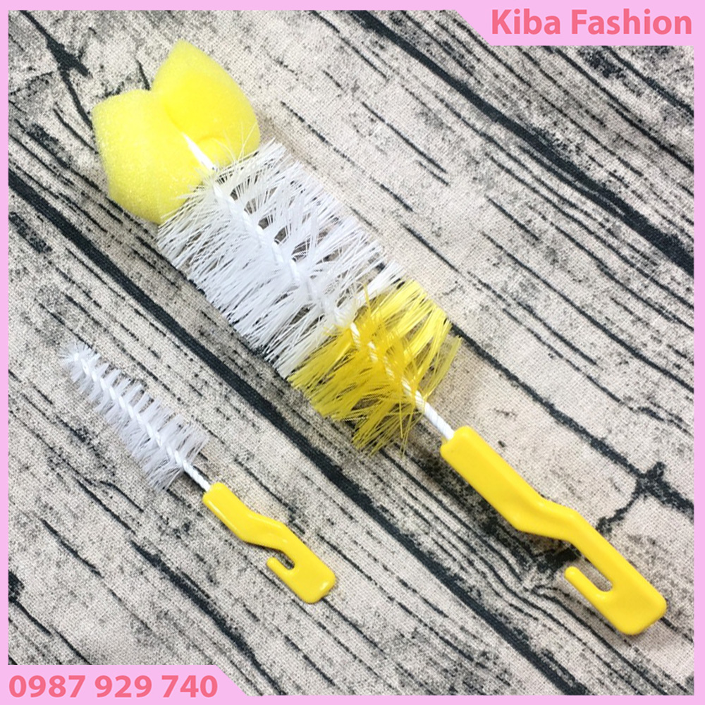Bộ dụng cụ cọ rửa bình sữa 2 chi tiết cho bé