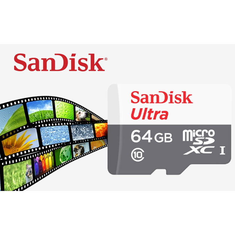 Thẻ Nhớ MicroSDXC SanDisk Ultra 64GB C10 80MB/s