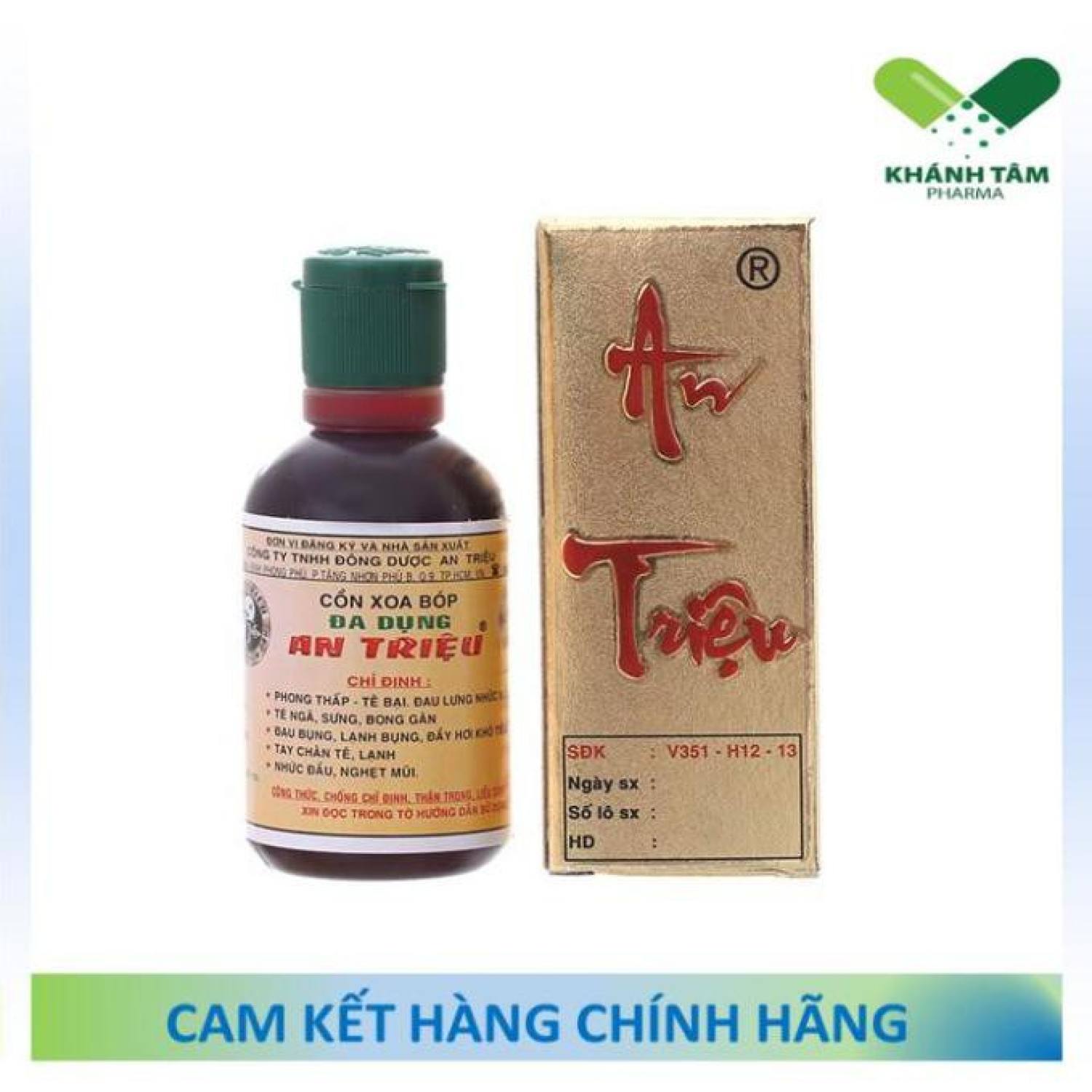 Cồn xoa bóp An Triệu - Dầu xoa bóp đa dụng