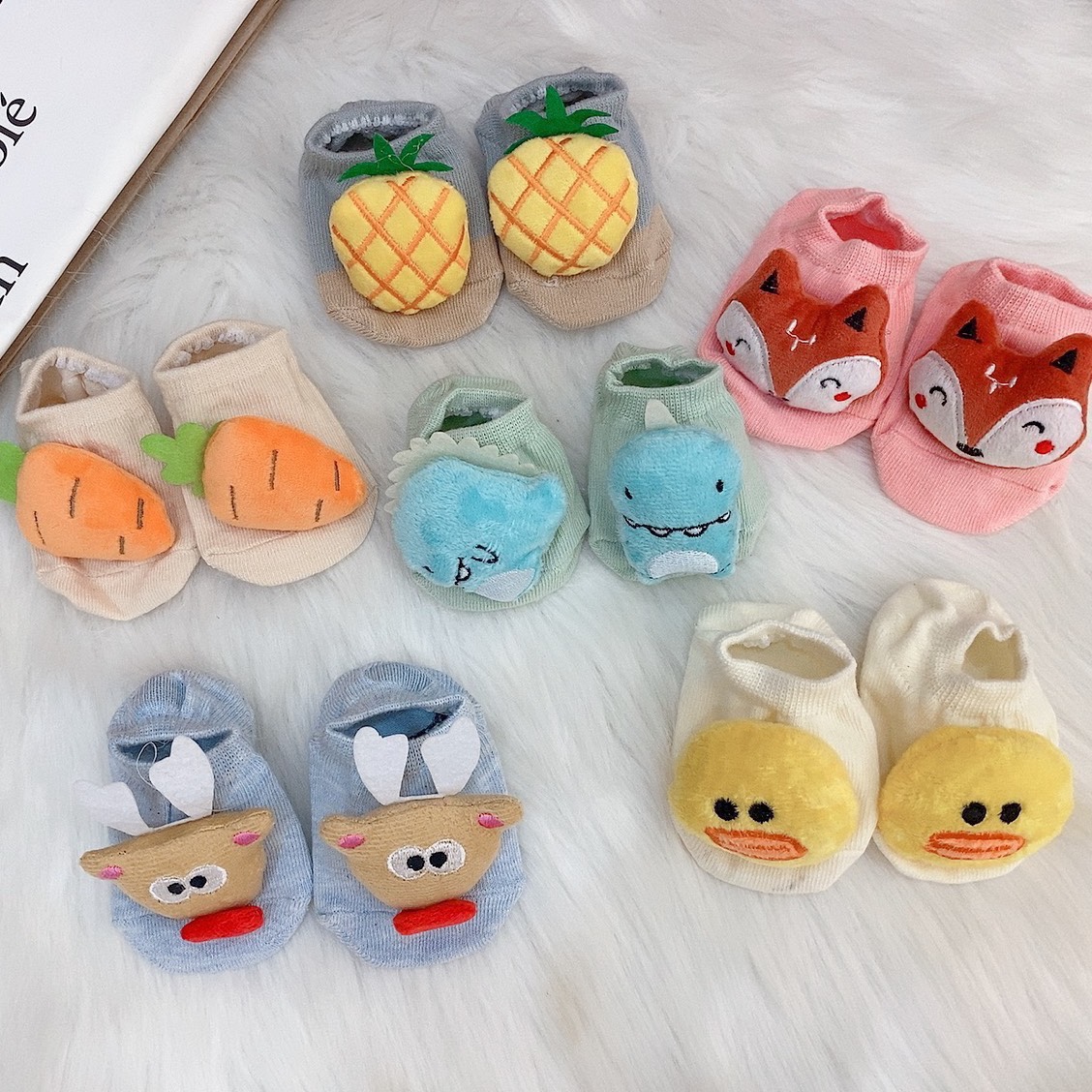 Tất mặt thú 3D ngộ nghĩnh cho bé