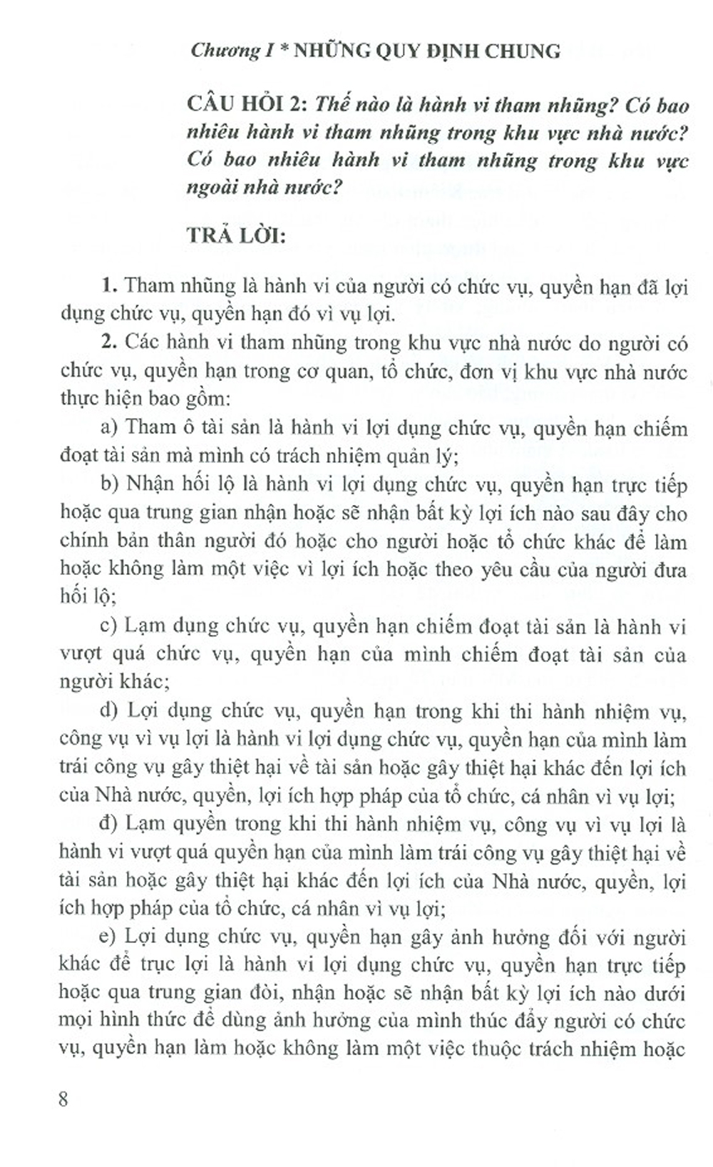 Hỏi Đáp Pháp Luật Về Phòng, Chống Tham Nhũng