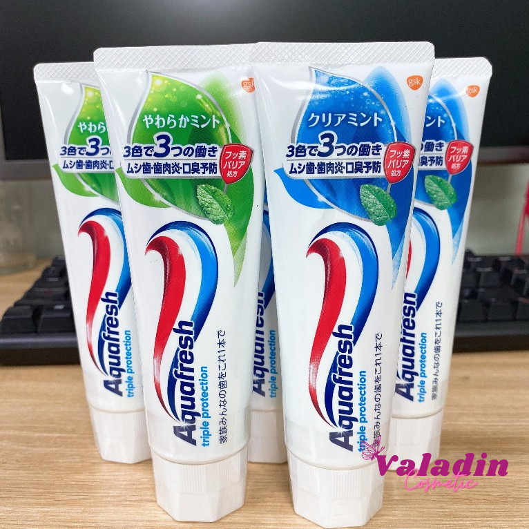 Toothpaste Aquafresh [US] Triple Protection/fresh mint/whitening action toothpaste white teeth kđr mint toothpaste-valadin