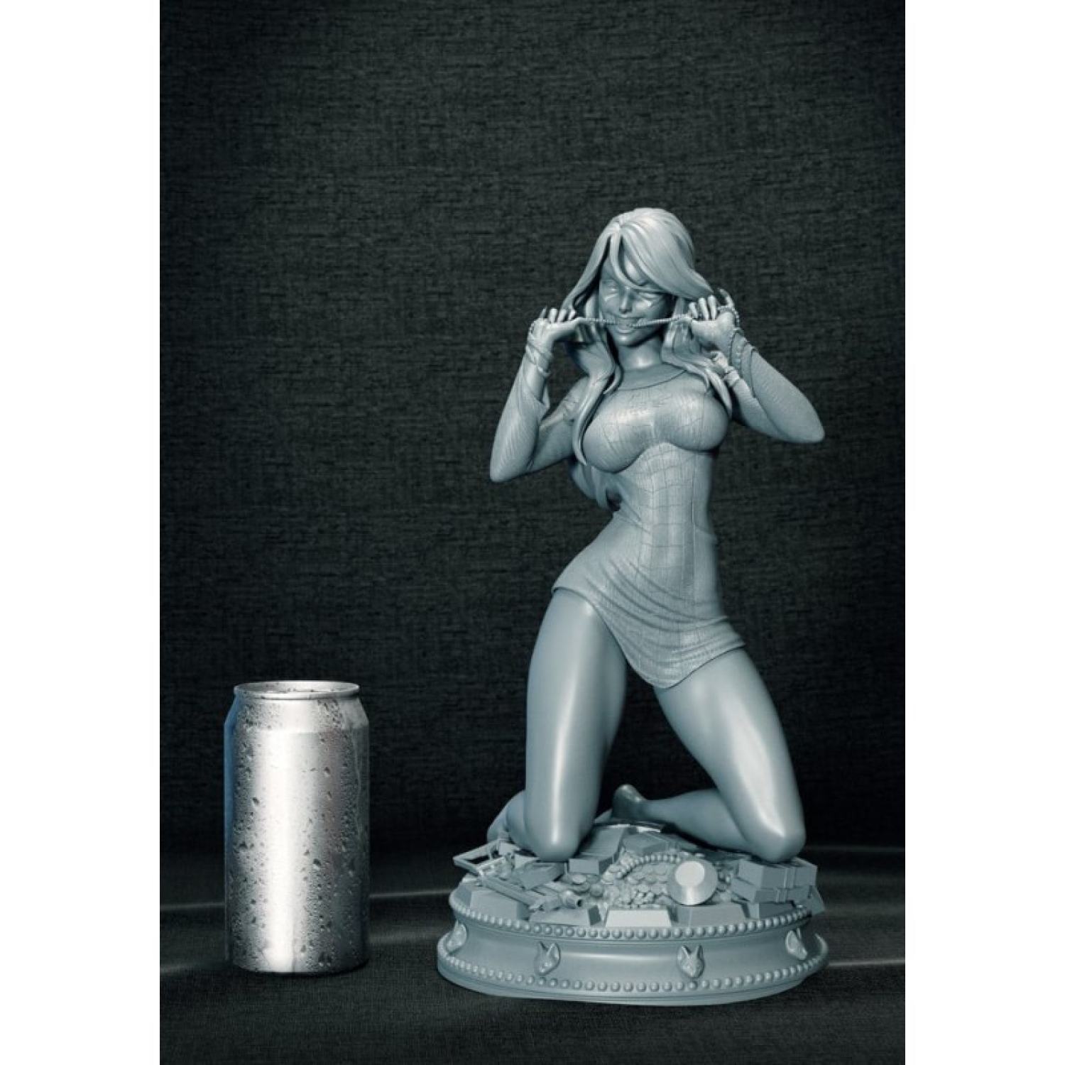 File in 3D Black Cat Spiderman - Marvel