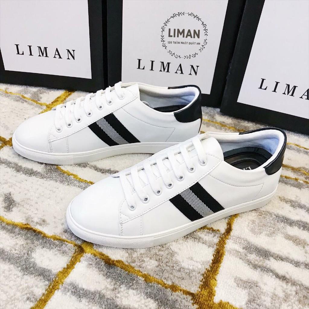 Giày sneaker nam, Giày sneaker thể thao cao cấp (Mã M13- Trắng)