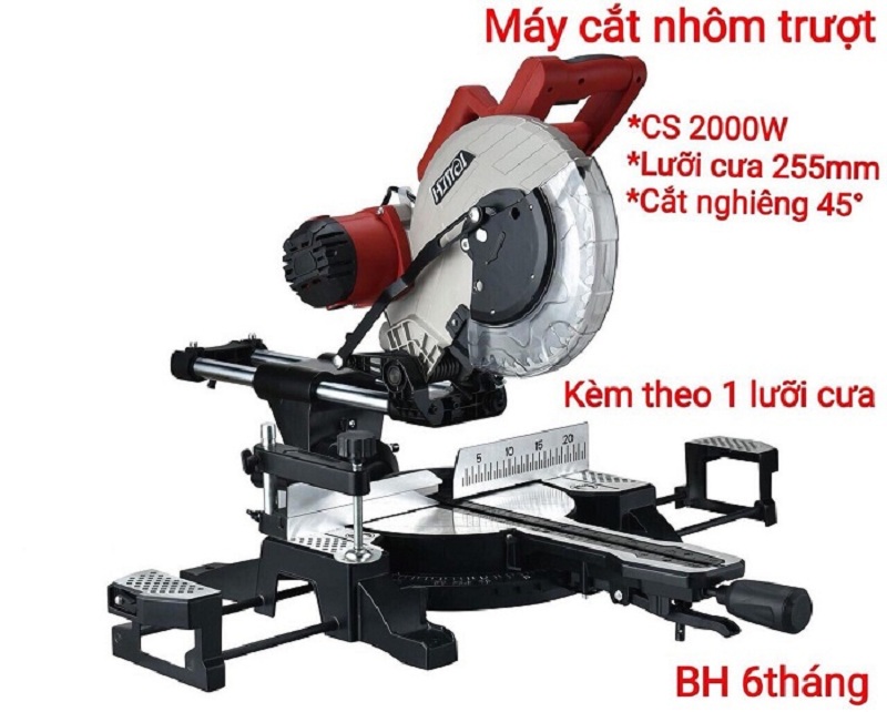 MÁY CẮT NHÔM 2000W HAOMAI 1028 (CÓ TRƯỢT)