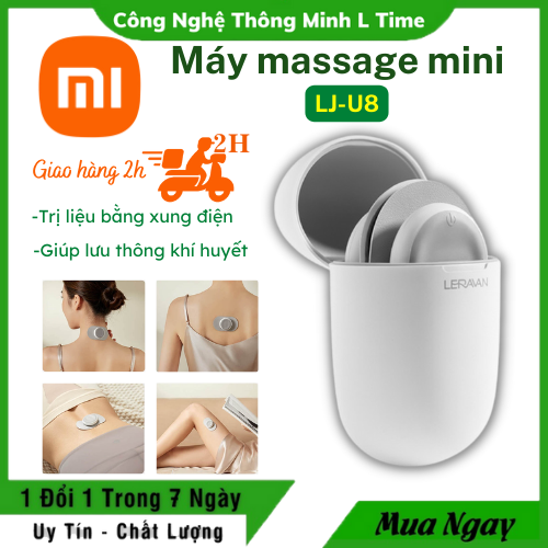 Máy massage xung điện Xiaomi Leravan LJ-U8 - Kích thích lưu thông khí huyết - Miếng Dán Massage Mini Qua Hình Thức Truyền Xung Điện Tích Hợp 6 Chế Độ Massage - Bảo hành 12 tháng