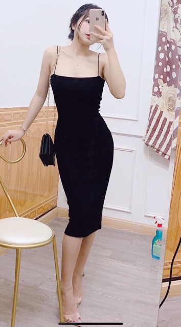 Váy body 2 dây dáng dài chất đẹp