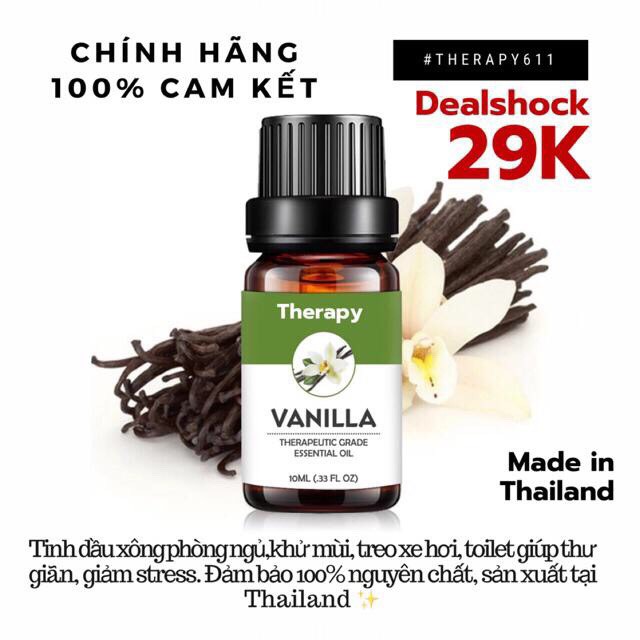 【SALE】☣ Tinh Dầu Nguyên Chất Vanila Thiên Nhiên 10ml