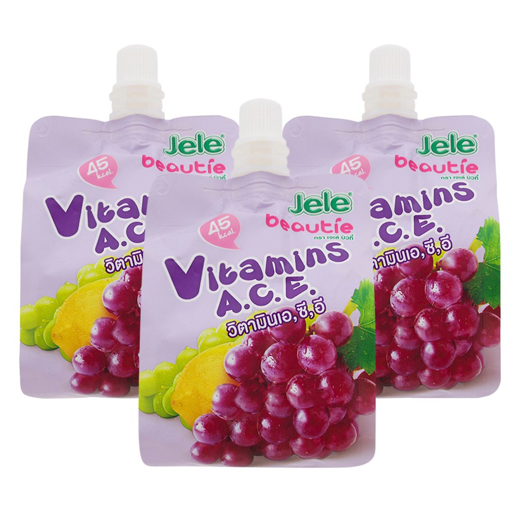 Combo 3 Gói Nước Trái Cây Thạch Vitamin Jele Beautie