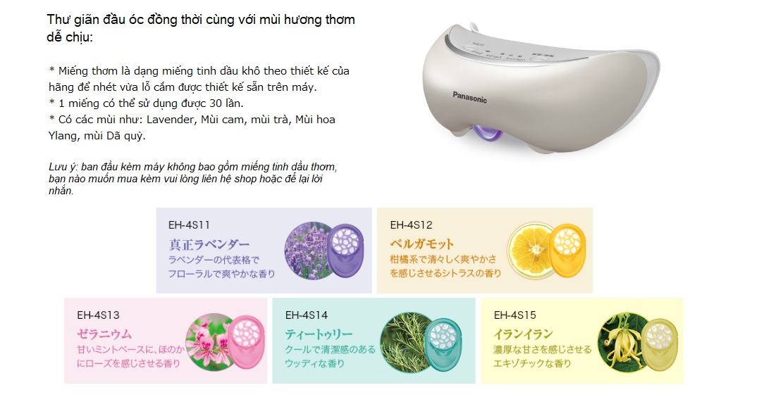 Máy massage mắt Panasonic SW68 - Made in Japan