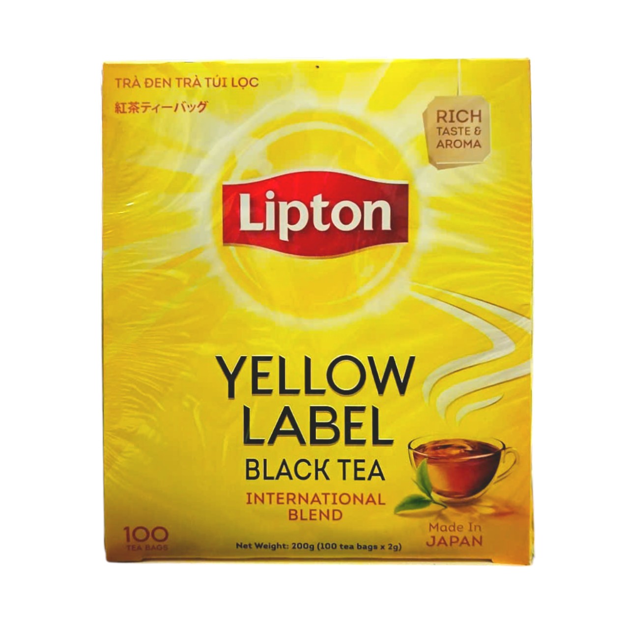 Trà Lipton Nhãn Vàng 100 gói x 2G