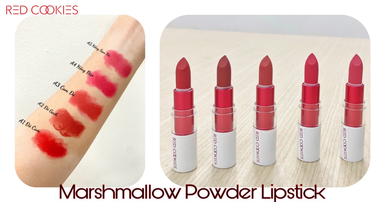 Son Lì Marshmallow Powder Lipstick- Red Cookies