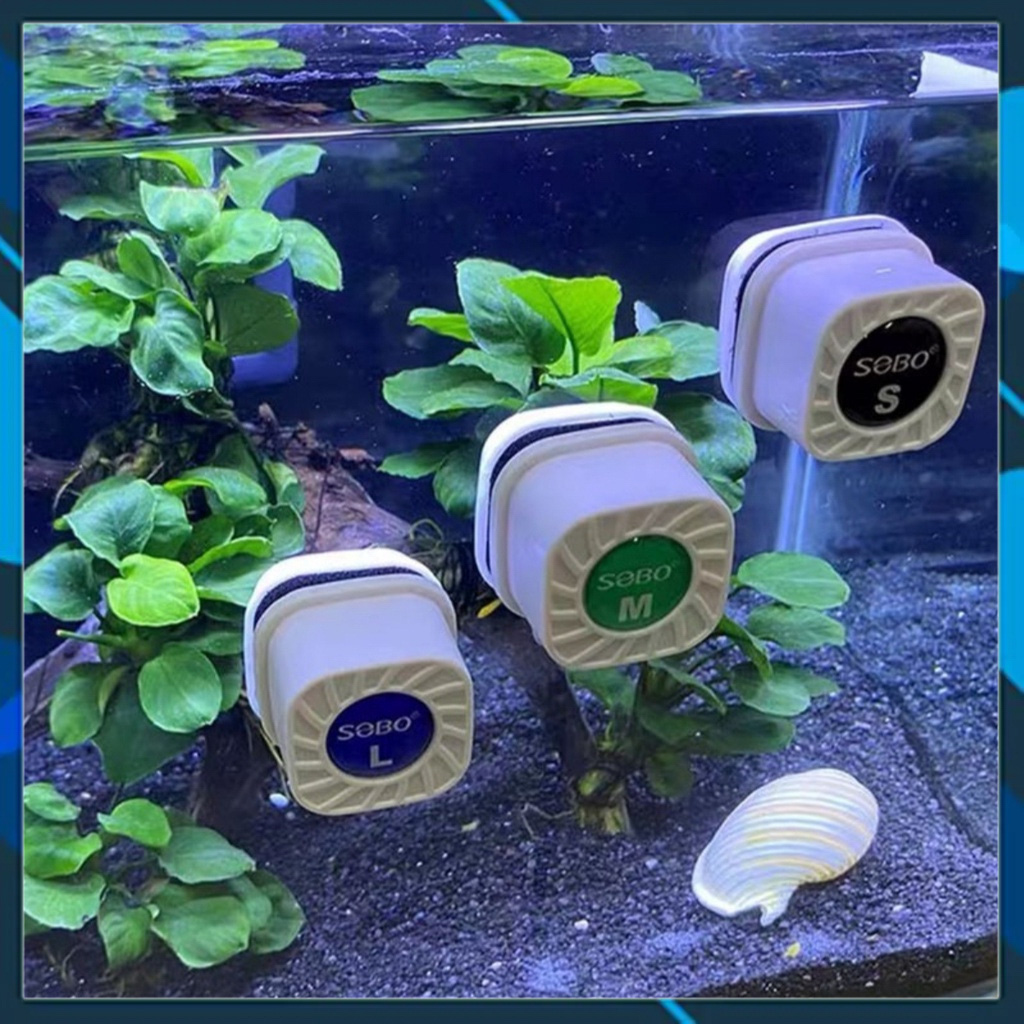 Nam châm cọ bể mini Sobo , vệ sinh bể cá