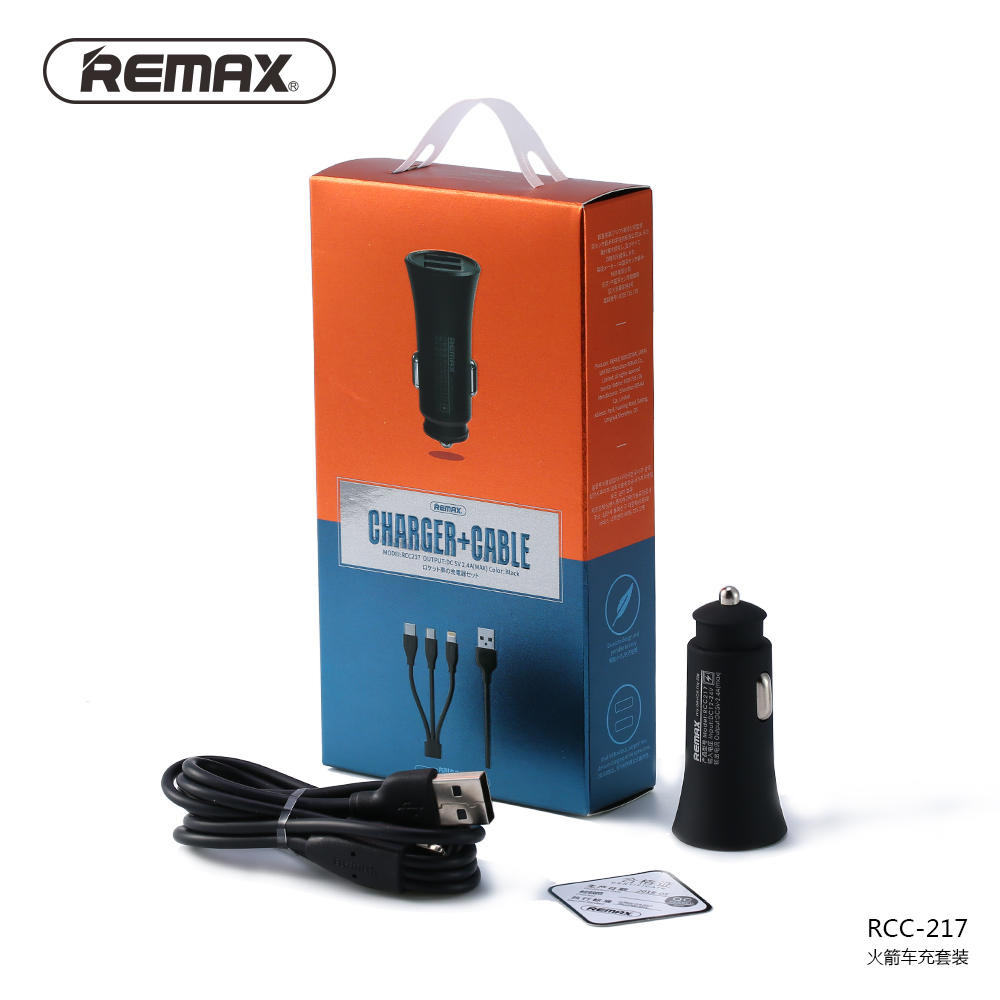 [HCM][ BỘ SẠC NHANH ] Sạc Xe Hơi Remax RCC217 2 Cổng USB Max 2.4A Cao Cấp
