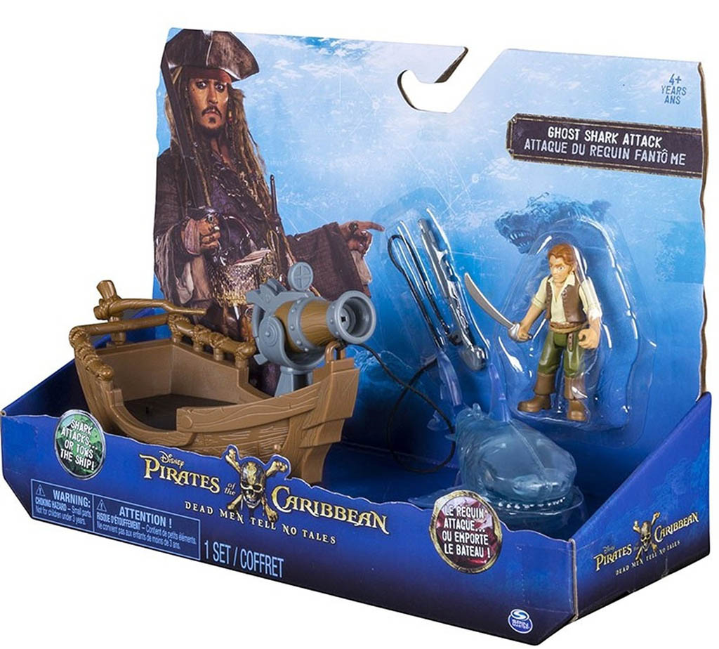 Đồ chơi Cướp biển Caribe : Thuyền, cá mập và Herry - Ghost Shark Attack