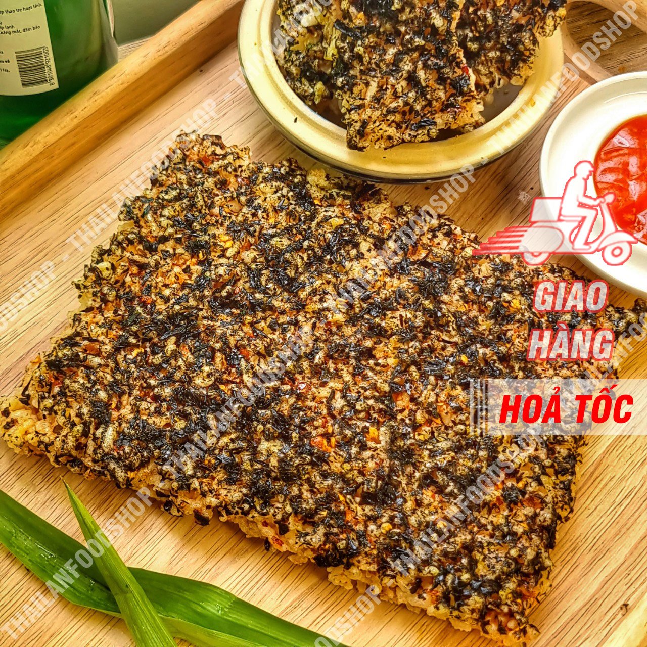 Cơm Cháy Rong Biển Chay Siêu Siêu Ngon (Cơm Cháy Chay) - Túi 180gr