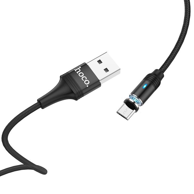 Cáp sạc nhanh tự ngắt từ tính Hoco U76 Micro USB/ Lightning/ Type C