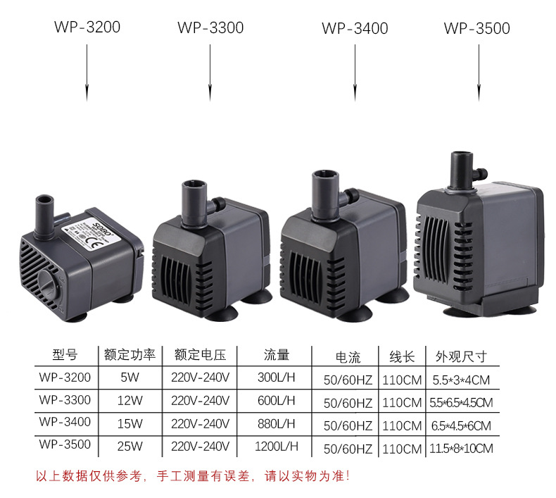 Máy bơm bể cá thủy sinh SOBO WP3200