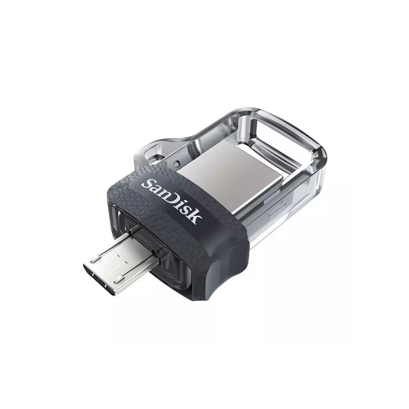 USB OTG 32GB SanDisk Dual Drive M3.0 - 1 cổng USB 1 cổng microUSB (Bạc) Nhất Tín Computer
