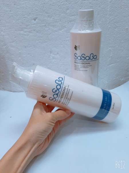 Dầu gội xả Sasaba phục hồi tóc siêu mềm mượt 800ml
