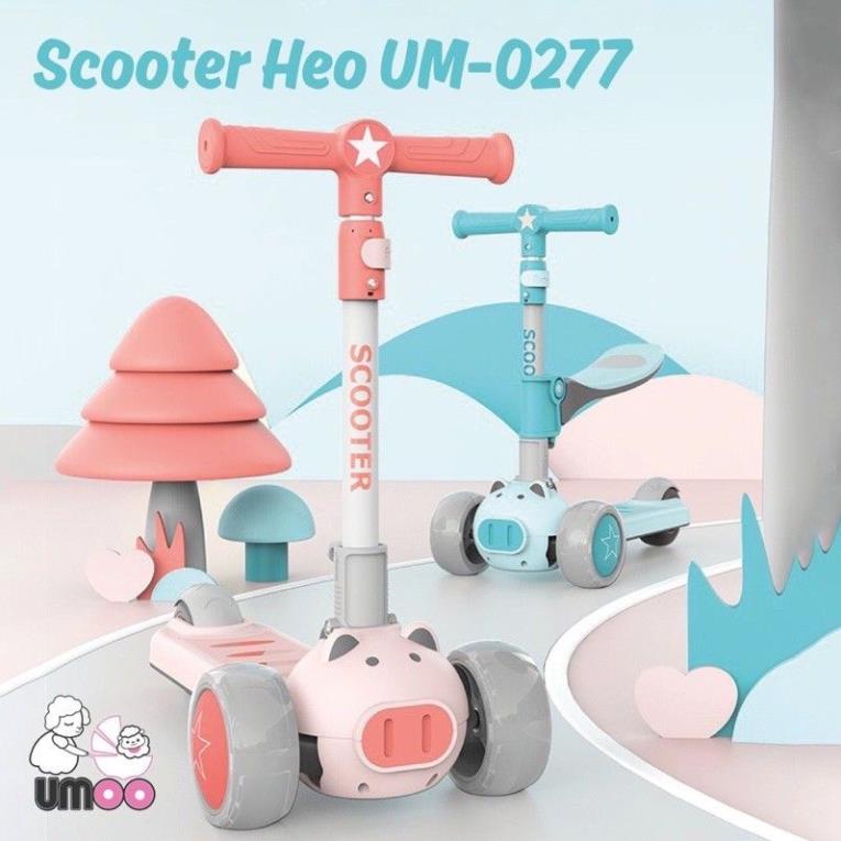 Xe trượt Scooter 2 in1 hình Heo UMoo cute