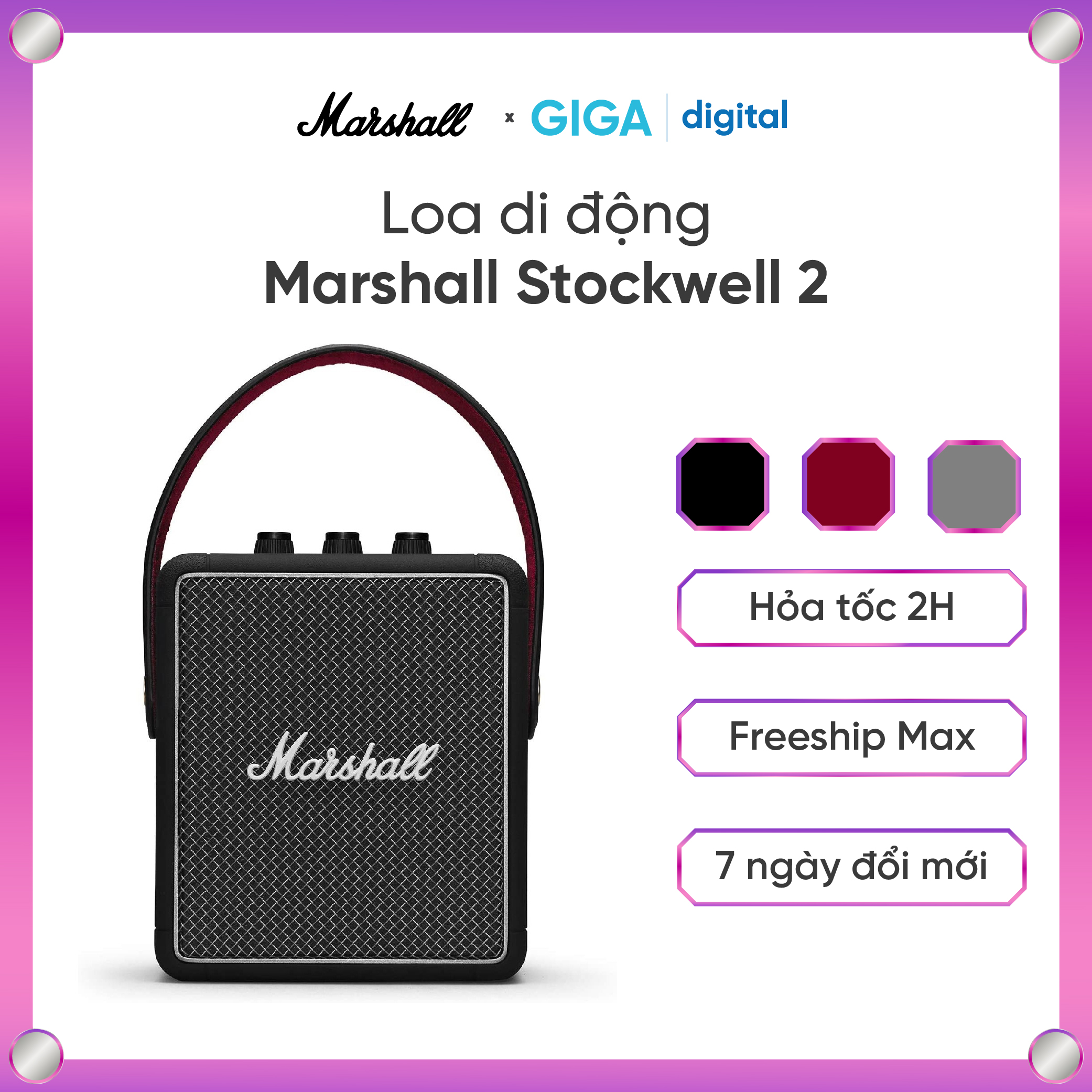 Loa di động Marshall Stockwell 2Authentic công suất 20W