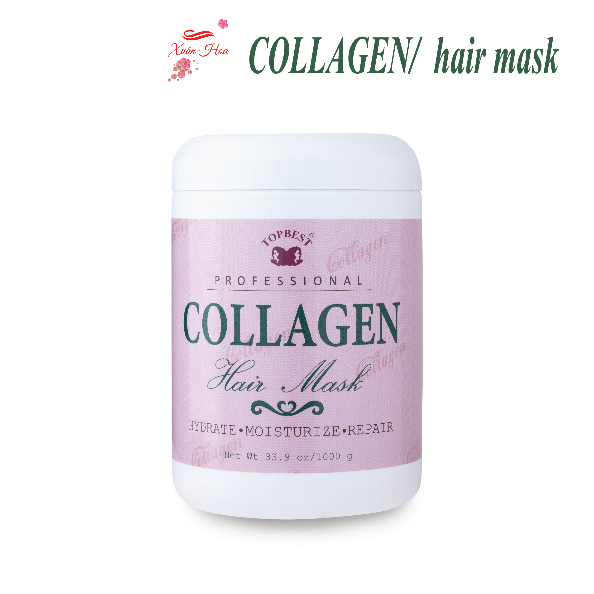 Kem Ủ Tóc - Hấp Tóc Phục Hồi Hư Tổn TopBest Collagen 1000ml