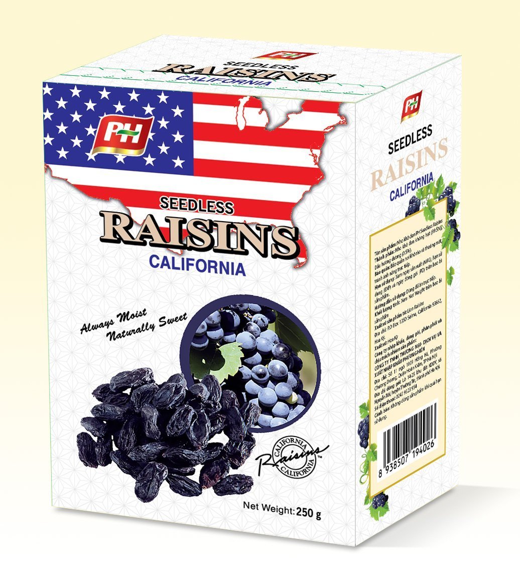 Nho khô đen raisins 250g