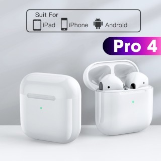 Tai Nghe Bluetooth Pro 4, Tai Nghe Không Dây Nhét Tai Bass Mạnh thumbnail