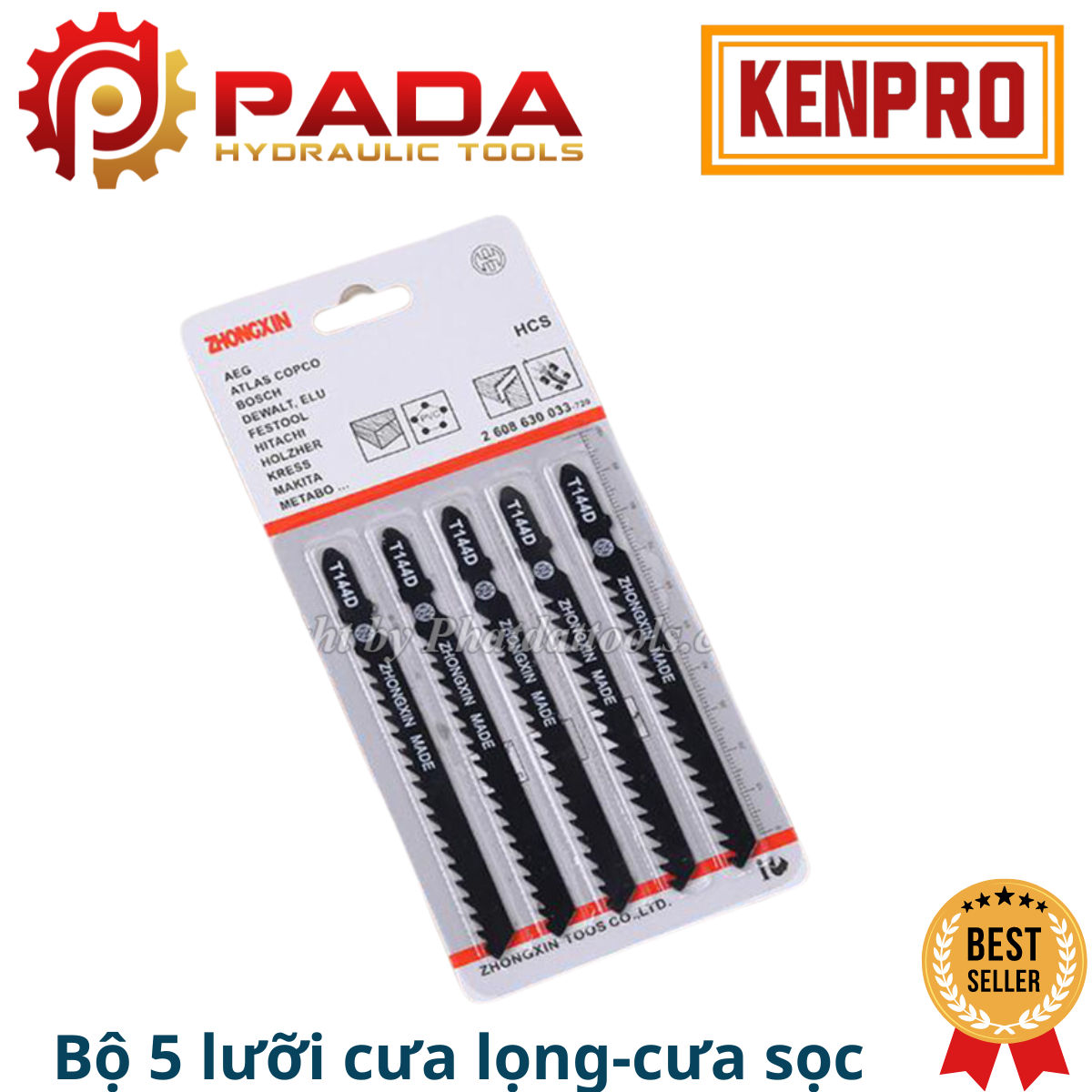 Bộ 5 lưỡi cưa lọng-cưa sọc