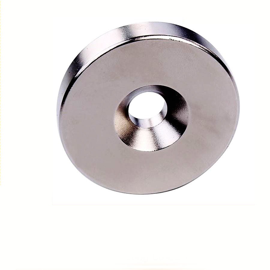 Com bo 5 PCs 15x3 holes 4mm fishing magnets Rare Earth super strong magnets