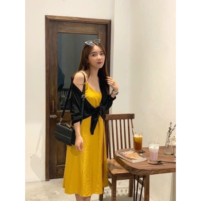 Váy maxi 2 dây đi biển