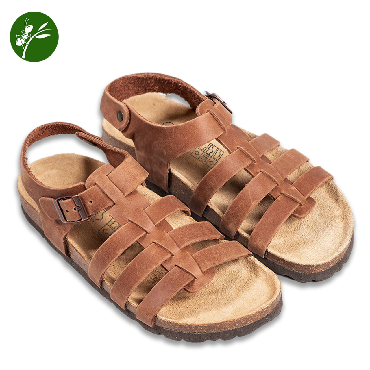 Giày sandal Nam Nữ Da thật quai rọ chiến binh (Size 35-45)