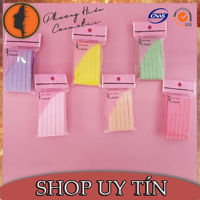 Mút rửa mặt bọt biển dạng nén 12 miếng - hàng AnGouEr cao cấp