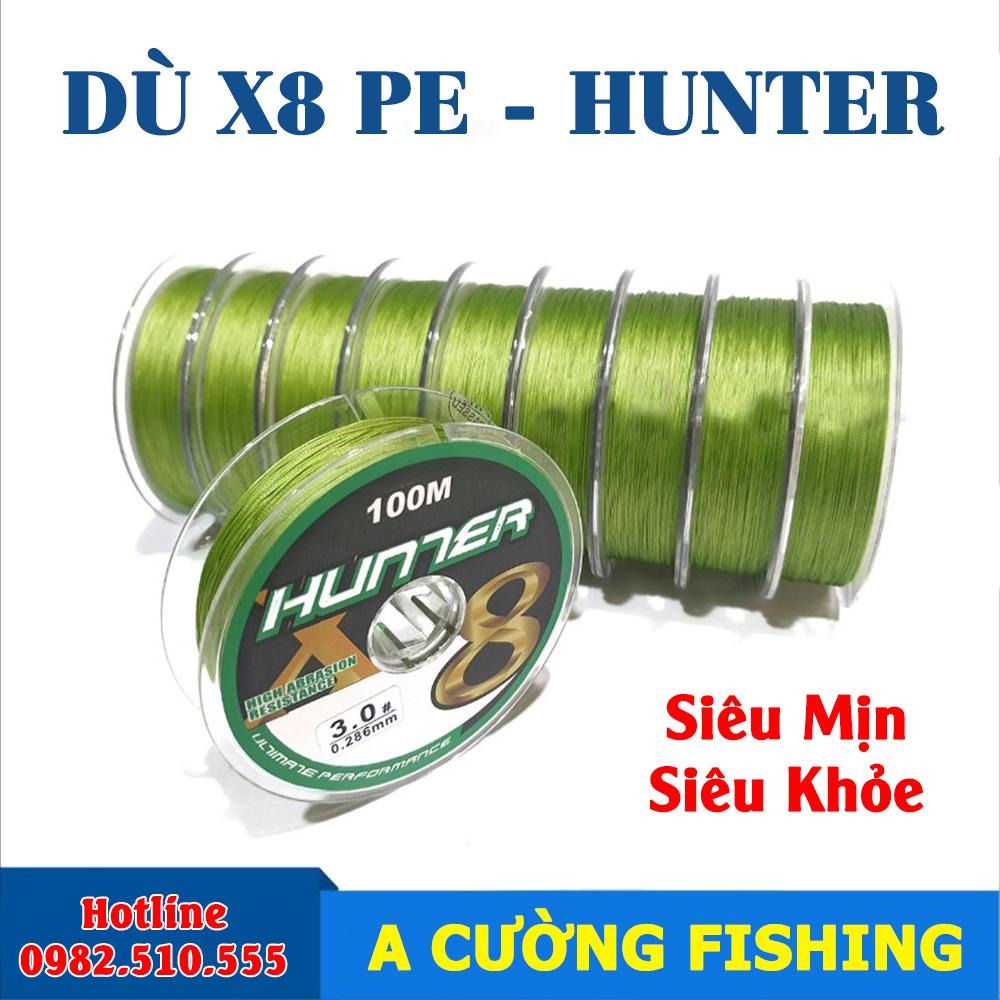 [Siêu mịn-Siêu khỏe] Dây Câu Dù-PE Hunter X8